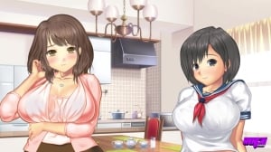 Slutty anime girl loves rubbing a dildo between her big tits