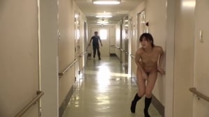 DI2305-An office lady who was smeared with an aphrodisiac by a molester is running away while squirting naked
