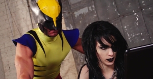 Energized babe loudly fucked by Wolverine in dirty role play kinks