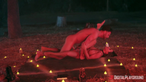 A Man And A Womanre Performing A Satanic Ritual (which Means Having Sex) - Abigail Mac And Seth Gamble