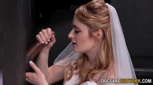 Reese Robbins - Wedding Day Bride Detours To A Gloryhole For Bbc 8 Min
