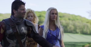 Outdoor Game of Thrones roleplay combines with brutal medieval sex