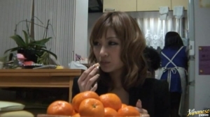 Homemade video of busty Kirara Asuka pleasuring a stiff dick