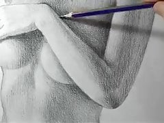 Pencil Art – Easy Nude Body Drawing 