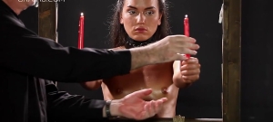 BDSM fetish video with brunette Nataly Gold and her boyfriend
