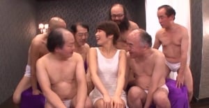 Amateur Japanese gangbang with cock hungry Nanami Kawakami