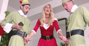 Seductive broads share the best Christmas special in filthy group scenes