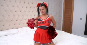 Busty cheerleader grants lover impeccable reverse cowgirl sex