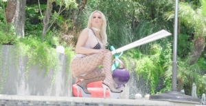 Video of provocative Kenzie Taylor in fishnet riding a hard dick